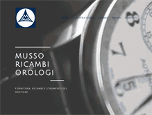 Tablet Screenshot of mussoricambiorologi.com